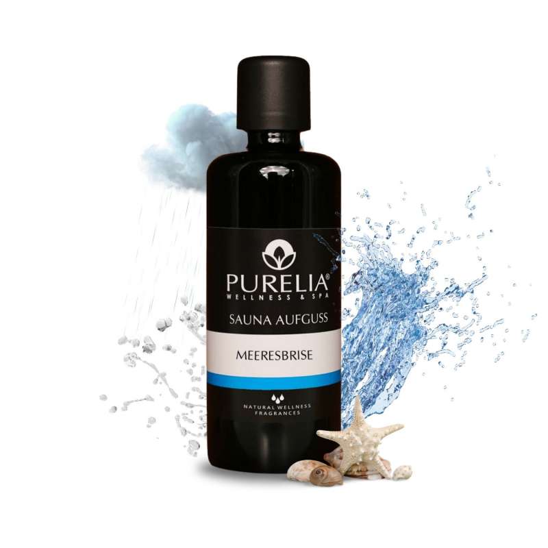 PURELIA Saunaaufguss Konzentrat Meeresbrise 100 ml natürlicher Sauna-aufguss - reine ätherische Öle