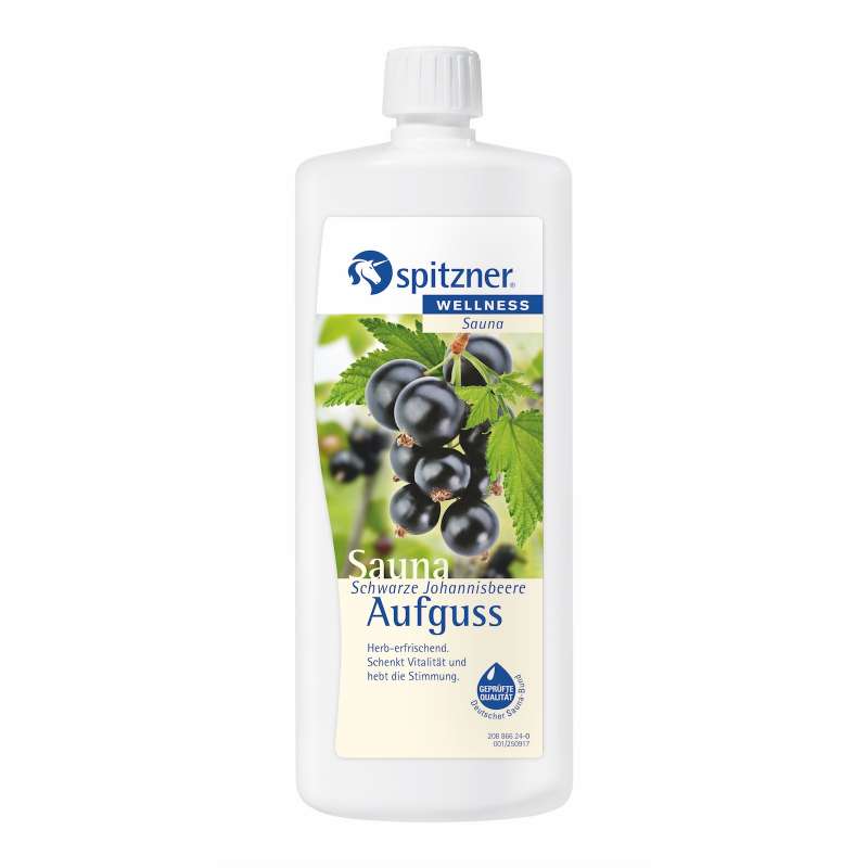 Spitzner Saunaaufguss Schwarze Johannisbeere 1 Liter (1000 ml) Konzentrat 8850095