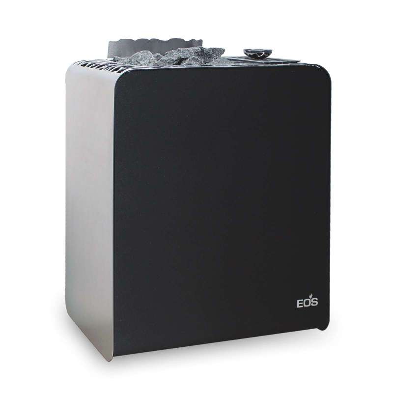 Eos Bi-O Organic W 9 kW Saunaofen mit Verdampfer inkl. Saunasteine Combiofen Anthrazit