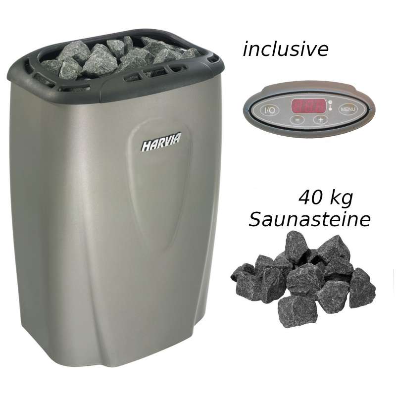 Harvia Saunaofen Moderna E 6,0 kW Elektrofen V60E Platinum Saunaheizgerät