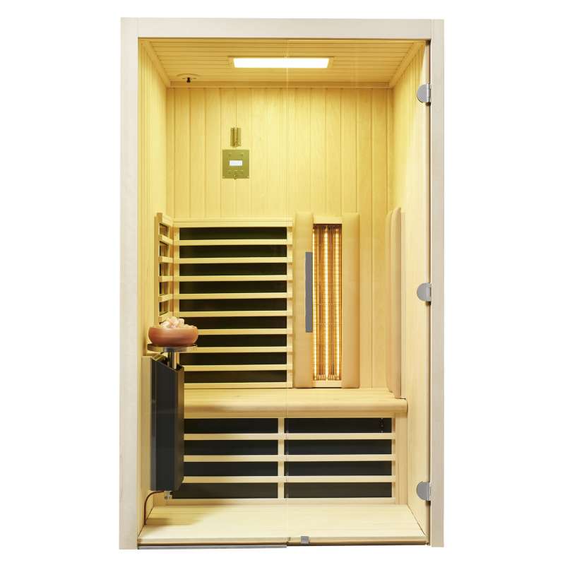 Infraworld TrioSol Glas 125 Espe VG Infrarotkabine Größe 125 x 112 cm 390151