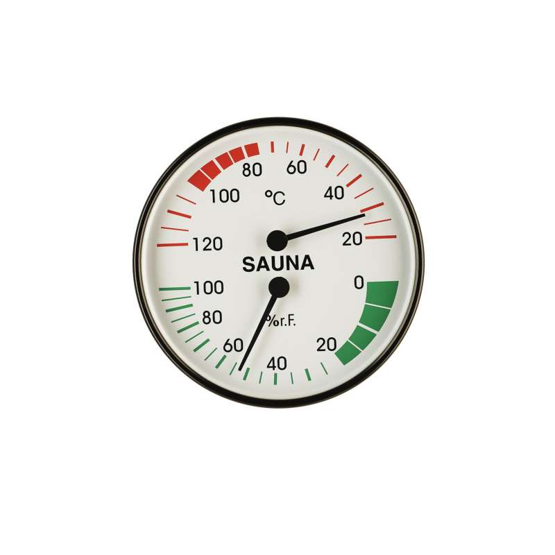 Infraworld Klimamesser 100 mm Durchmesser Saunazubehör Saunamessgerät S2212