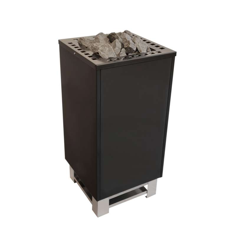 Infraworld Eterno finnischer Saunaofen 10,5 kW Standofen schwarz inkl. Saunasteine