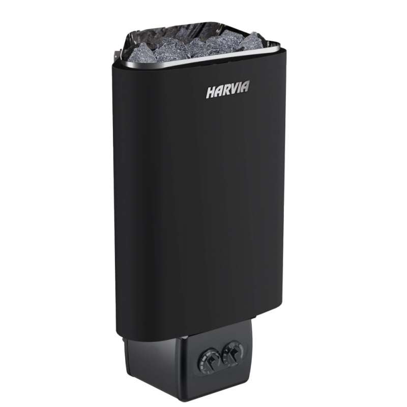 Harvia Delta D29 2,9 kW Black Saunaofen mit integrierter Steuerung Schwarz