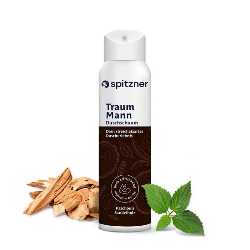 Spitzner Duschschaum TraumMann 150 ml Erfrischende Wellness-Dusche sanft hautverträglich und 100% ve