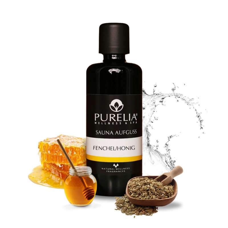 PURELIA Saunaaufguss Fenchel-Honig 100 ml natürlicher Sauna-aufguss - reine ätherische Öle