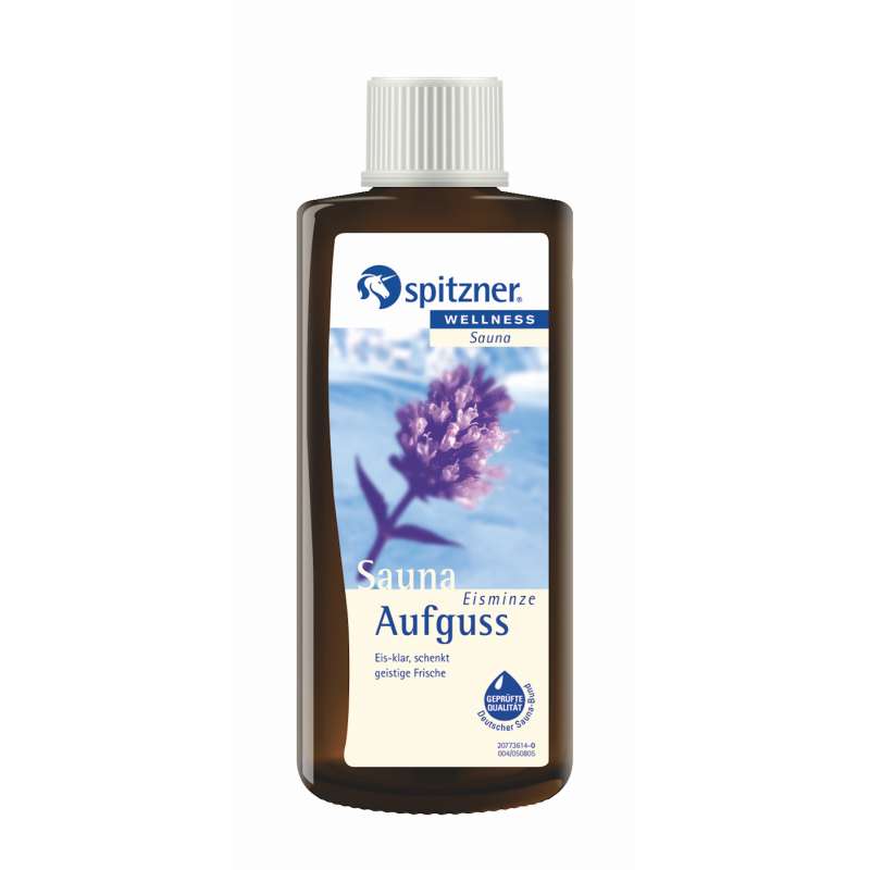 Spitzner Saunaaufguss Eisminze 190 ml Sauna Aufguss natürliches Saunakonzentrat