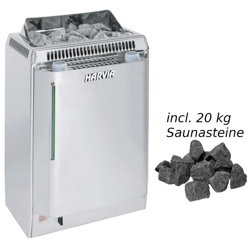 Harvia Saunaofen KV60SE Topclass Combi 6,0 kW Elektroofen Combiofen Verdampfer
