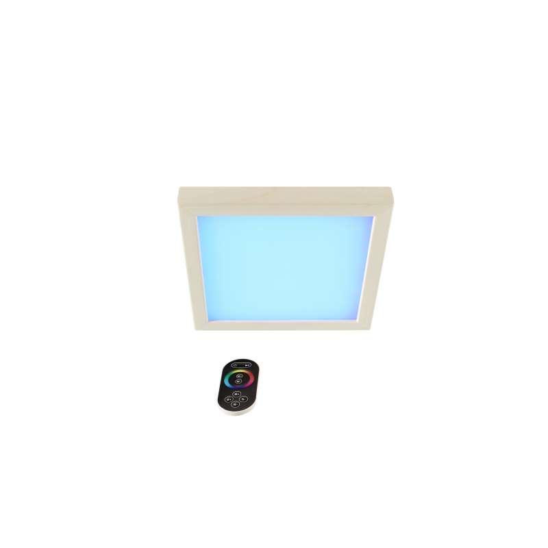 Infraworld LED Farblicht Sion 2A Erle Deckenmontage - EEK: G - S2292A Farblicht Saunaleuchte