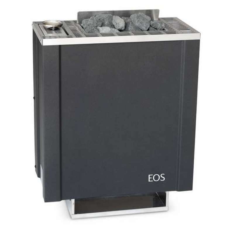 Eos Bi O Filius 6 kW Saunaofen mit Verdampfer Verdampferofen Combiofen Anthrazit