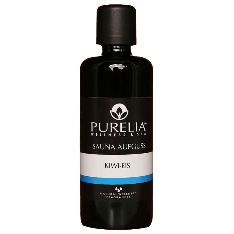 PURELIA Saunaaufguss Konzentrat Kiwi-Eis 100 ml natürlicher Sauna-aufguss - reine ätherische Öle