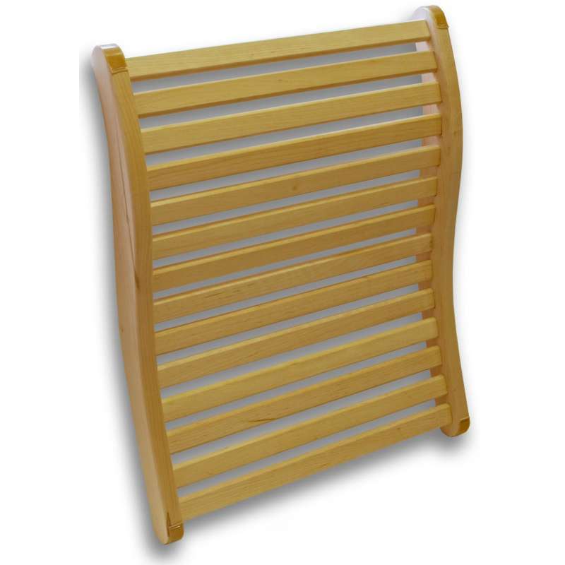 Nikkarien Sauna Rückenlehne aus dunkler Erle 719TL