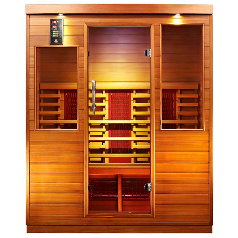 Health Wellness Infrarotkabine 9003 Zedernholz 4 Personen ca. 160 x 110 x 195 cm