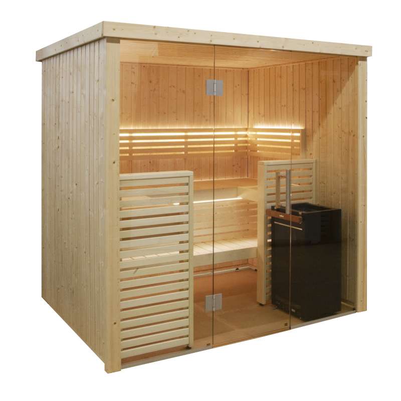 Harvia Variant View Medium Sauna Saunakabine aus Fichte ca. 206 x 160 x 201 cm