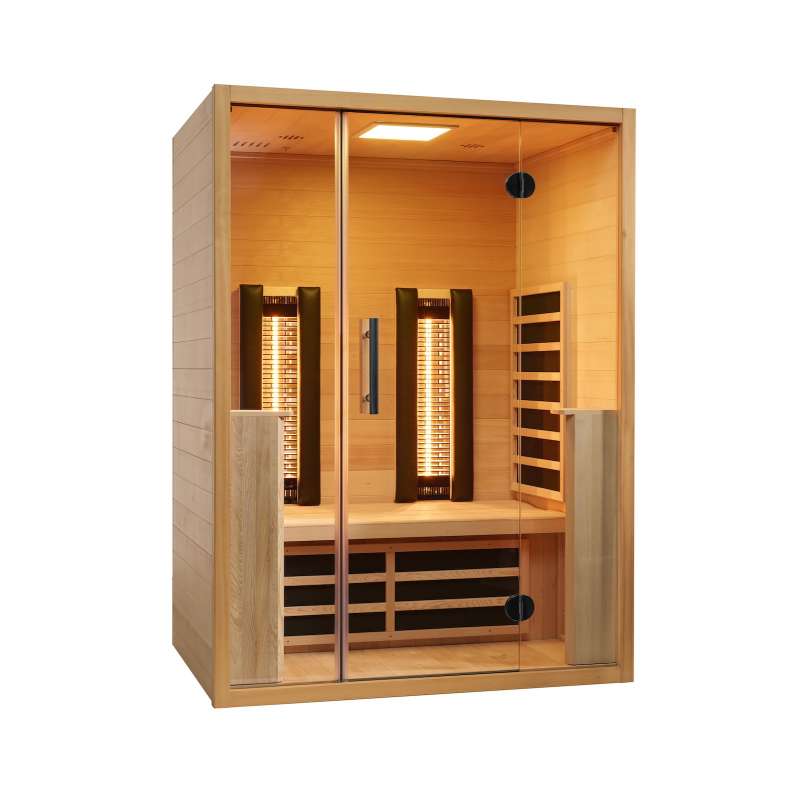 VITALhome Moonlight 140 Infrarotkabine mit 2 ABC Infrarotstrahler inkl. Frontstrahler-Set