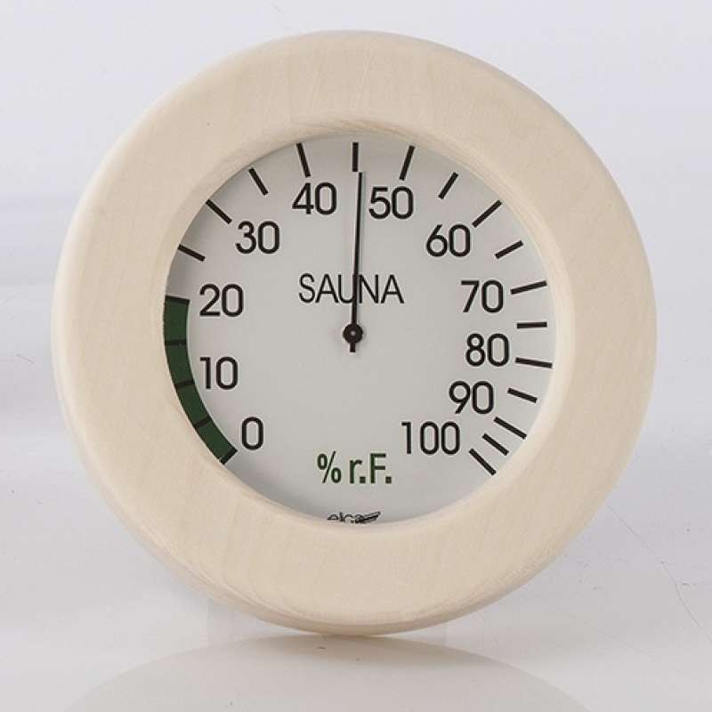 Eliga Hygrometer 155 mm mit rundem Holzrahmen