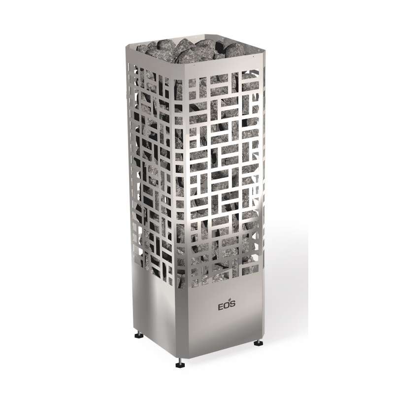 Eos Edge 6 kW finnischer Saunaofen Elektro Standofen Edelstahl