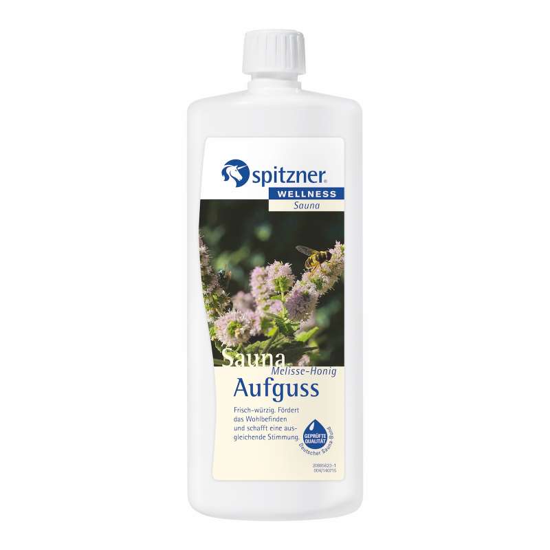 Spitzner Saunaaufguss Melisse Honig 1 Liter Sauna Aufguss frisch-würzig 1000 ml