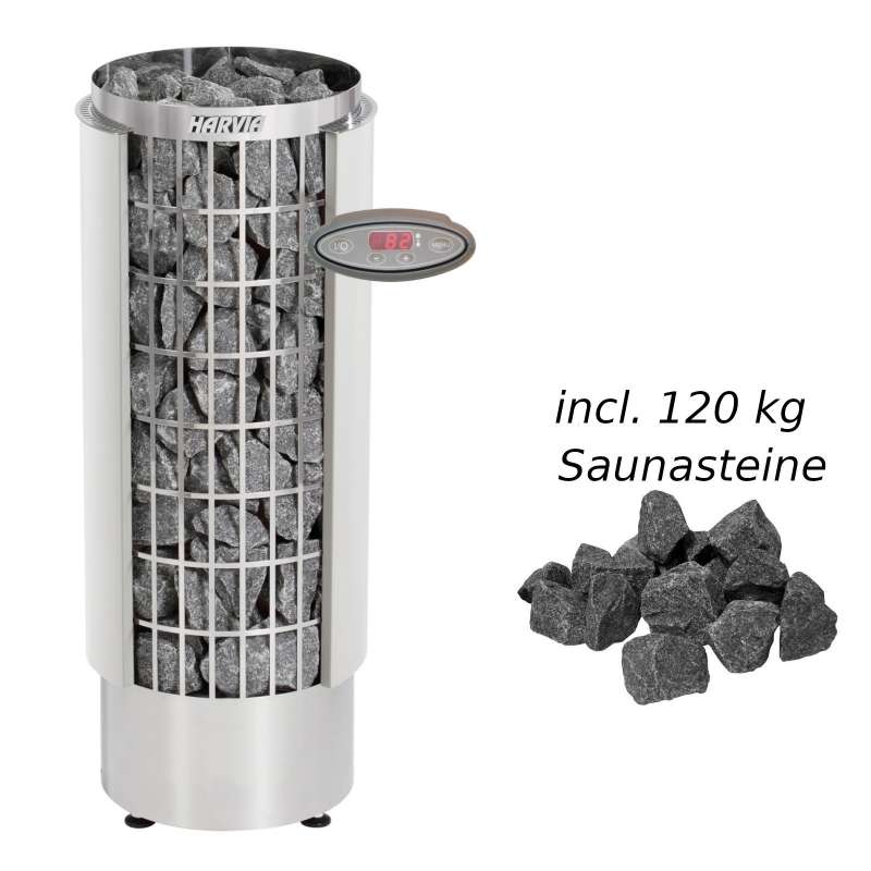 Harvia Saunaofen Cilindro HEE 10,8 kW Elektroofen PC110VHEE Saunaheizgerät