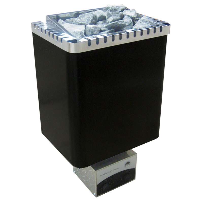 Eos Classic Saunaofen Wandofen Ecomat II Premium 6 kW schwarz glänzend 94.5373