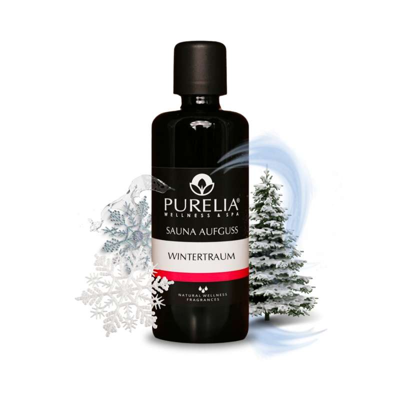 PURELIA Saunaaufguss Konzentrat Wintertraum 100 ml natürlicher Sauna-aufguss - reine ätherische Öle