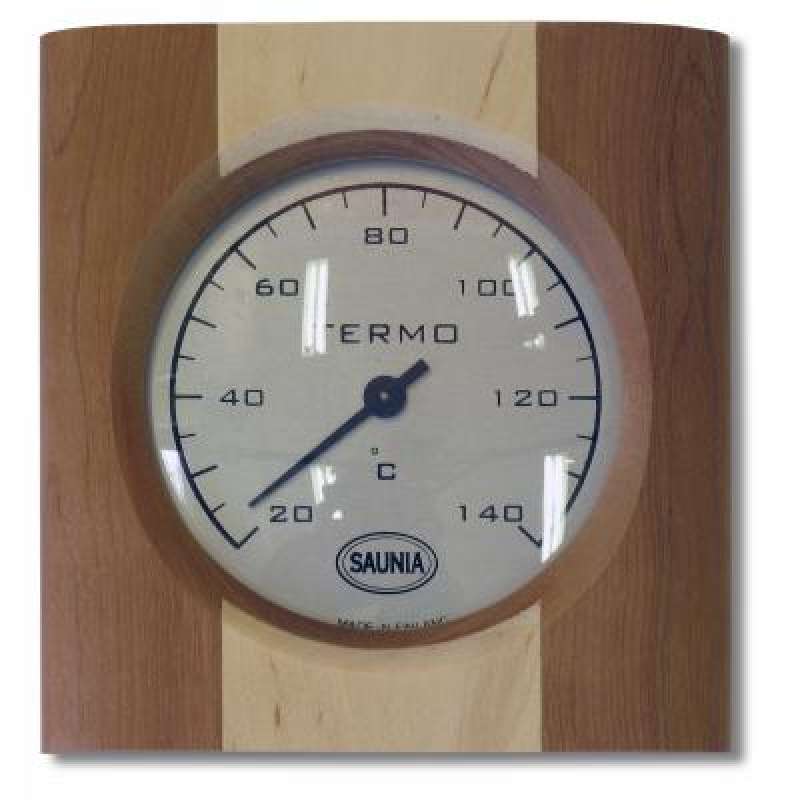 Nikkarien Sauna Thermometer Birke mit einem Streifen Kiefernholz 516L