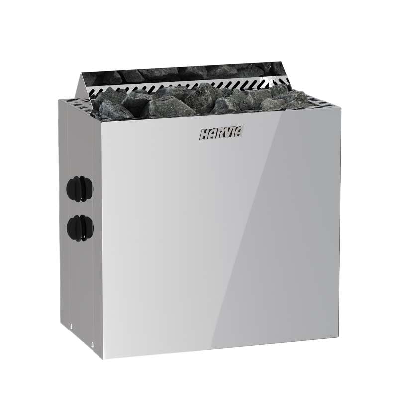 Harvia Qubic BQ80 8 kW Steel finnischer Saunaofen mit integrierte Steuerung